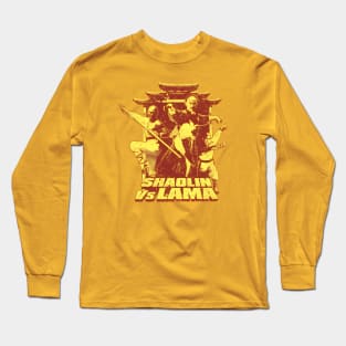 Shaolin Vs. Lama Kung Fu Martial Arts Vintage movie kung fu gift Long Sleeve T-Shirt